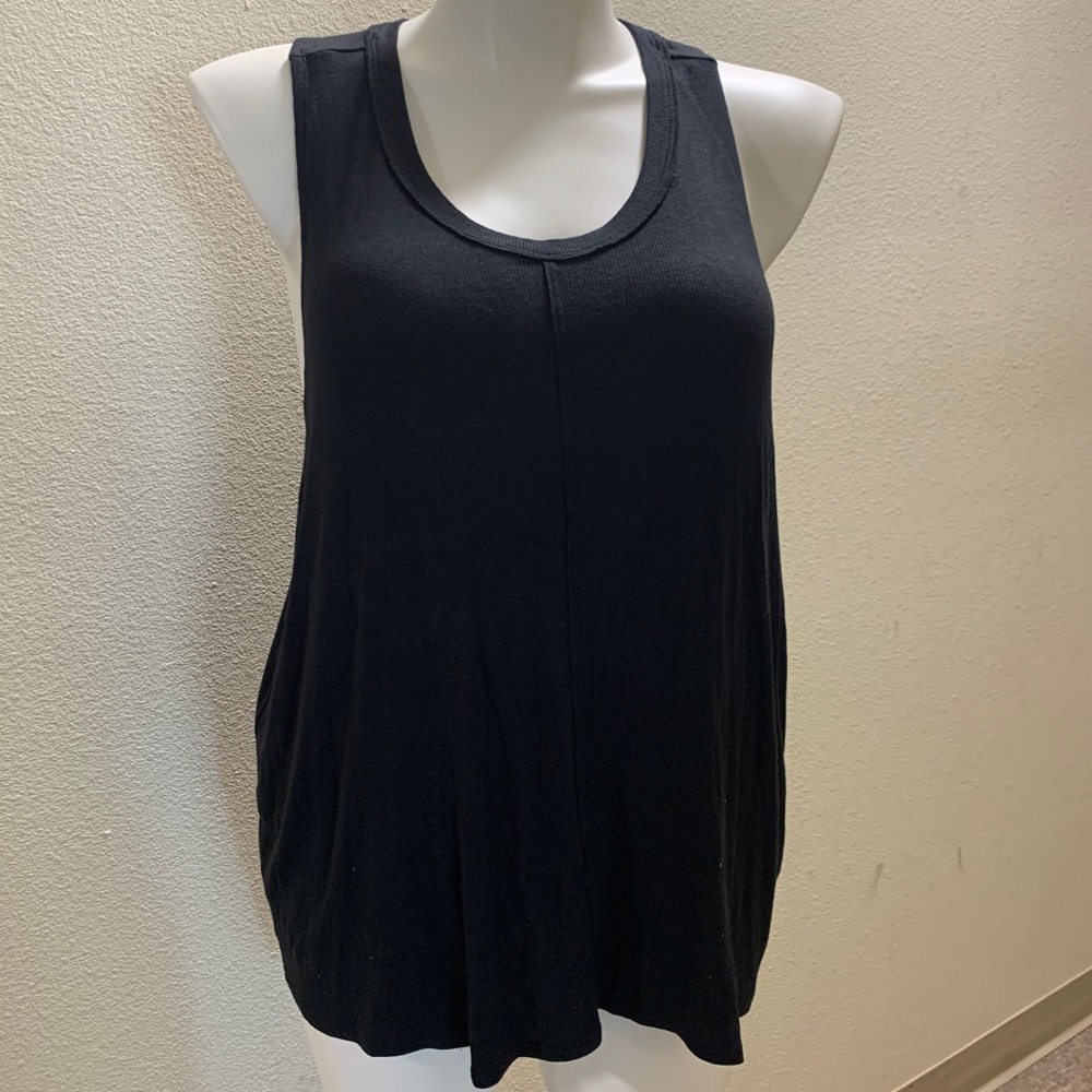 ZELLA Ribbed Tank Top Black Size 3X